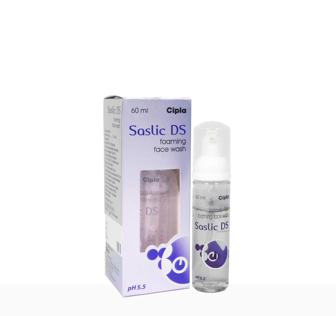 Saslic Foaming Face Wash – Dermatologist Recommended 60ml